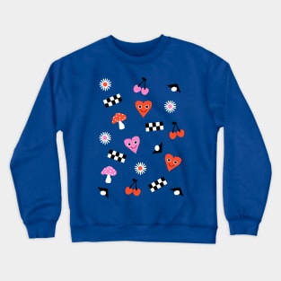 Happy Pattern Crewneck Sweatshirt